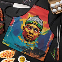 Amilcar Cabral Apron Armed Activist Quote Raised Fist African Liberation Tribute - Colorful Paint Stroke - Wonder Print Shop