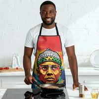 Amilcar Cabral Apron Armed Activist Quote Raised Fist African Liberation Tribute - Colorful Paint Stroke - Wonder Print Shop