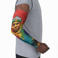Amilcar Cabral Arm Sleeves Armed Activist Quote Raised Fist African Liberation Tribute - Colorful Paint Stroke - Wonder Print Shop
