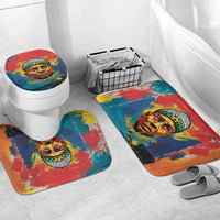 Amilcar Cabral Bathroom Set Armed Activist Quote Raised Fist African Liberation Tribute - Colorful Paint Stroke - Wonder Print Shop