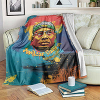 Amilcar Cabral Blanket Armed Activist Quote Raised Fist African Liberation Tribute - Colorful Paint Stroke - Wonder Print Shop