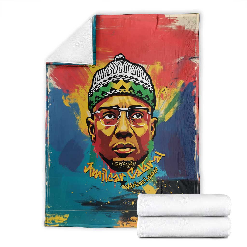 Amilcar Cabral Blanket Armed Activist Quote Raised Fist African Liberation Tribute - Colorful Paint Stroke - Wonder Print Shop