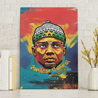 Amilcar Cabral Canvas Wall Art Armed Activist Quote Raised Fist African Liberation Tribute - Colorful Paint Stroke - Wonder Print Shop