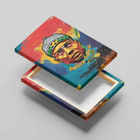 Amilcar Cabral Canvas Wall Art Armed Activist Quote Raised Fist African Liberation Tribute - Colorful Paint Stroke - Wonder Print Shop