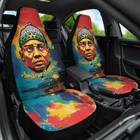 Amilcar Cabral Car Seat Cover Armed Activist Quote Raised Fist African Liberation Tribute - Colorful Paint Stroke - Wonder Print Shop
