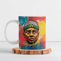 Amilcar Cabral Ceramic Mug Armed Activist Quote Raised Fist African Liberation Tribute - Colorful Paint Stroke - Wonder Print Shop