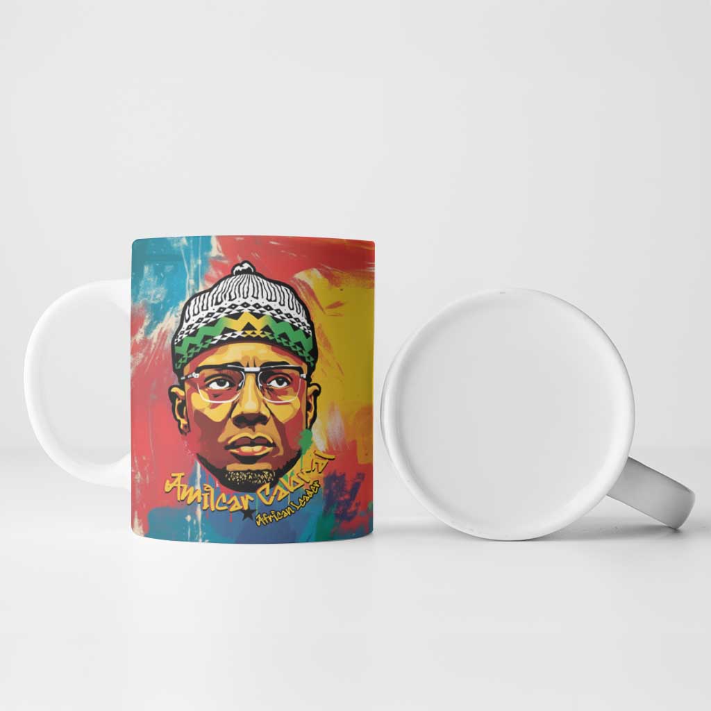 Amilcar Cabral Ceramic Mug Armed Activist Quote Raised Fist African Liberation Tribute - Colorful Paint Stroke - Wonder Print Shop