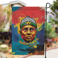 Amilcar Cabral Garden Flag Armed Activist Quote Raised Fist African Liberation Tribute - Colorful Paint Stroke - Wonder Print Shop