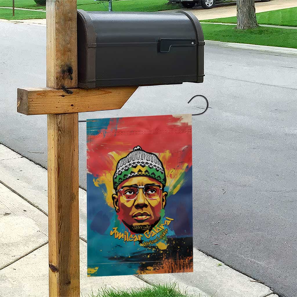 Amilcar Cabral Garden Flag Armed Activist Quote Raised Fist African Liberation Tribute - Colorful Paint Stroke - Wonder Print Shop
