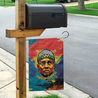 Amilcar Cabral Garden Flag Armed Activist Quote Raised Fist African Liberation Tribute - Colorful Paint Stroke - Wonder Print Shop