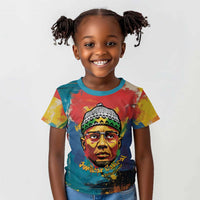 Amilcar Cabral Kid T shirt Armed Activist Quote Raised Fist African Liberation Tribute - Colorful Paint Stroke - Wonder Print Shop