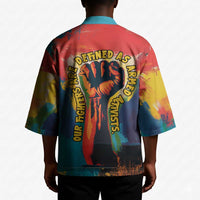 Amilcar Cabral Kimono Armed Activist Quote Raised Fist African Liberation Tribute - Colorful Paint Stroke - Wonder Print Shop