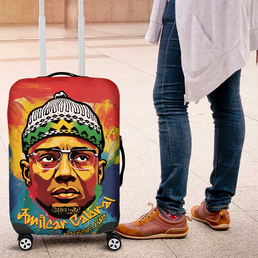 Amilcar Cabral Luggage Cover Armed Activist Quote Raised Fist African Liberation Tribute - Colorful Paint Stroke - Wonder Print Shop