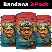 Amilcar Cabral Neck Gaiter Armed Activist Quote Raised Fist African Liberation Tribute - Colorful Paint Stroke - Wonder Print Shop