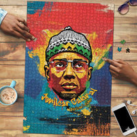 Amilcar Cabral Puzzle Armed Activist Quote Raised Fist African Liberation Tribute - Colorful Paint Stroke - Wonder Print Shop