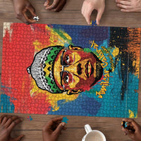 Amilcar Cabral Puzzle Armed Activist Quote Raised Fist African Liberation Tribute - Colorful Paint Stroke - Wonder Print Shop