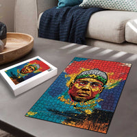 Amilcar Cabral Puzzle Armed Activist Quote Raised Fist African Liberation Tribute - Colorful Paint Stroke - Wonder Print Shop