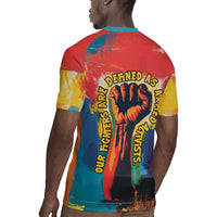 Amilcar Cabral Rugby Jersey Armed Activist Quote Raised Fist African Liberation Tribute - Colorful Paint Stroke - Wonder Print Shop