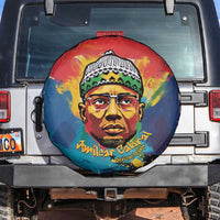 Amilcar Cabral Spare Tire Cover Armed Activist Quote Raised Fist African Liberation Tribute - Colorful Paint Stroke - Wonder Print Shop