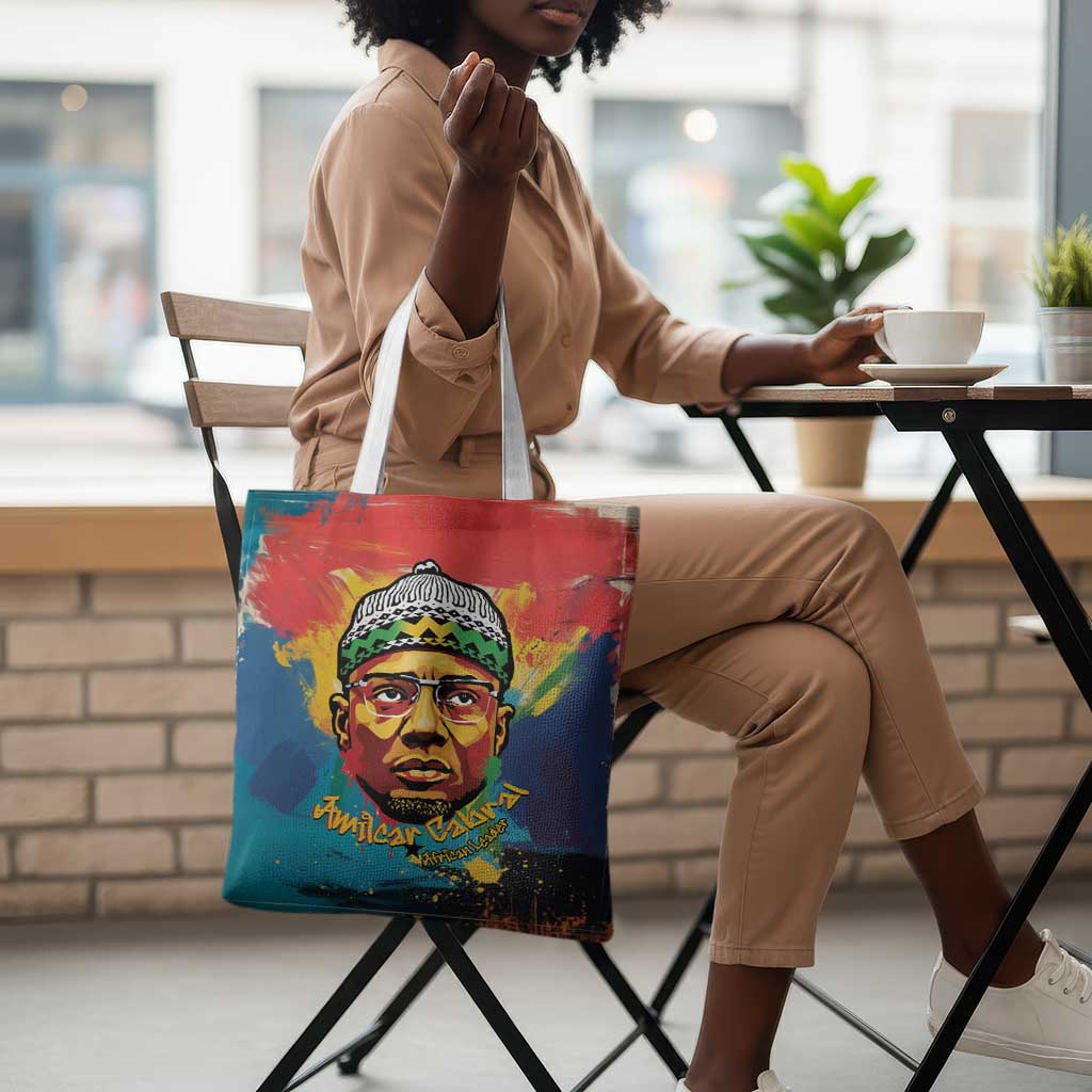 Amilcar Cabral Tote Bag Armed Activist Quote Raised Fist African Liberation Tribute - Colorful Paint Stroke - Wonder Print Shop