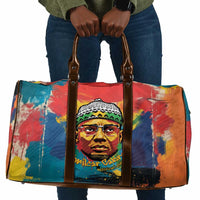 Amilcar Cabral Travel Bag Armed Activist Quote Raised Fist African Liberation Tribute - Colorful Paint Stroke - Wonder Print Shop