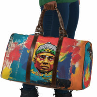 Amilcar Cabral Travel Bag Armed Activist Quote Raised Fist African Liberation Tribute - Colorful Paint Stroke - Wonder Print Shop