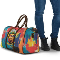 Amilcar Cabral Travel Bag Armed Activist Quote Raised Fist African Liberation Tribute - Colorful Paint Stroke - Wonder Print Shop