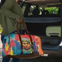 Amilcar Cabral Travel Bag Armed Activist Quote Raised Fist African Liberation Tribute - Colorful Paint Stroke - Wonder Print Shop