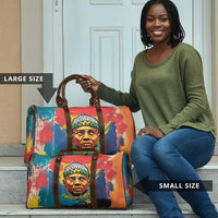 Amilcar Cabral Travel Bag Armed Activist Quote Raised Fist African Liberation Tribute - Colorful Paint Stroke - Wonder Print Shop