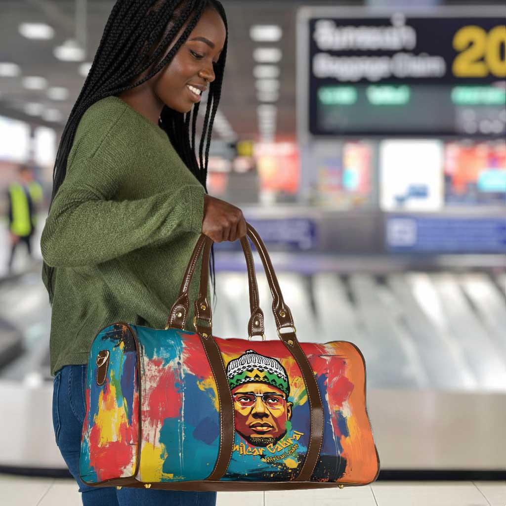 Amilcar Cabral Travel Bag Armed Activist Quote Raised Fist African Liberation Tribute - Colorful Paint Stroke - Wonder Print Shop