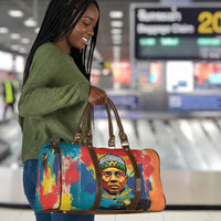 Amilcar Cabral Travel Bag Armed Activist Quote Raised Fist African Liberation Tribute - Colorful Paint Stroke - Wonder Print Shop