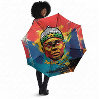 Amilcar Cabral Umbrella Armed Activist Quote Raised Fist African Liberation Tribute - Colorful Paint Stroke - Wonder Print Shop