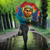 Amilcar Cabral Umbrella Armed Activist Quote Raised Fist African Liberation Tribute - Colorful Paint Stroke - Wonder Print Shop