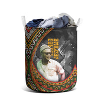Amilcar Cabral Laundry Basket African Map with Chains Freedom Theme Revolutionary Liberation Tribute - Wonder Print Shop