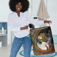 Amilcar Cabral Laundry Basket African Map with Chains Freedom Theme Revolutionary Liberation Tribute - Wonder Print Shop