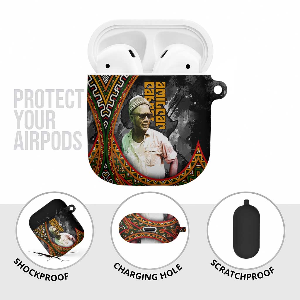 Amilcar Cabral AirPods Case African Map with Chains Freedom Theme Revolutionary Liberation Tribute - Wonder Print Shop