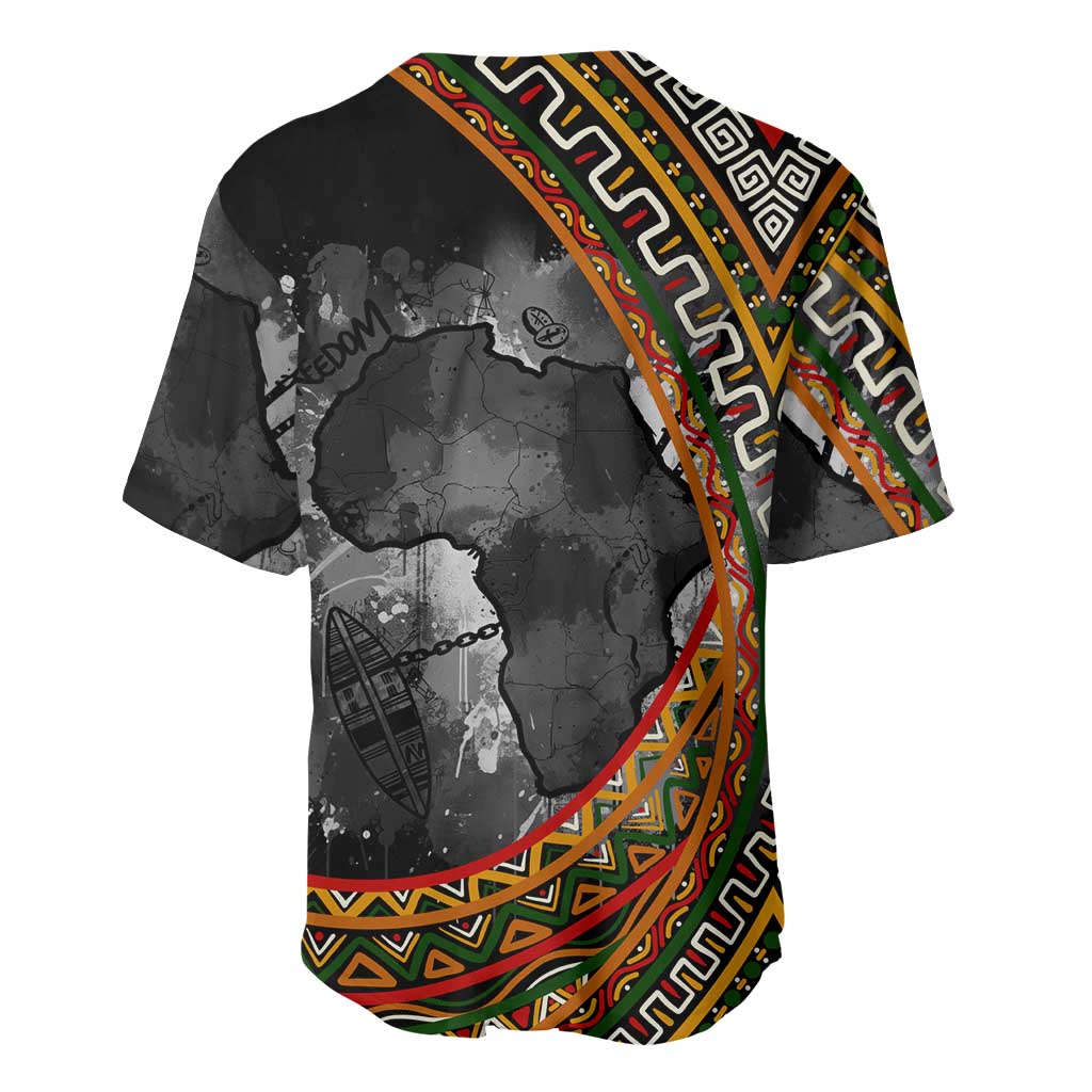Amilcar Cabral Baseball Jersey African Map with Chains Freedom Theme Revolutionary Liberation Tribute - Wonder Print Shop