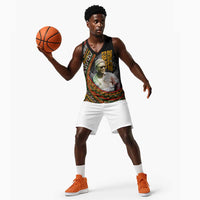 Amilcar Cabral Basketball Jersey African Map with Chains Freedom Theme Revolutionary Liberation Tribute - Wonder Print Shop