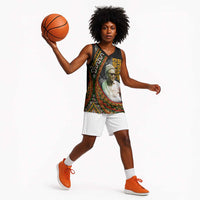 Amilcar Cabral Basketball Jersey African Map with Chains Freedom Theme Revolutionary Liberation Tribute - Wonder Print Shop