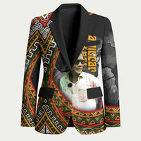 Amilcar Cabral Blazer African Map with Chains Freedom Theme Revolutionary Liberation Tribute - Wonder Print Shop