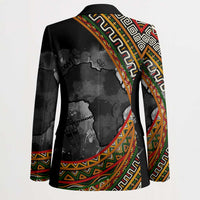 Amilcar Cabral Blazer African Map with Chains Freedom Theme Revolutionary Liberation Tribute - Wonder Print Shop
