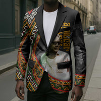 Amilcar Cabral Blazer African Map with Chains Freedom Theme Revolutionary Liberation Tribute - Wonder Print Shop
