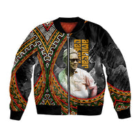 Amilcar Cabral Bomber Jacket African Map with Chains Freedom Theme Revolutionary Liberation Tribute - Wonder Print Shop