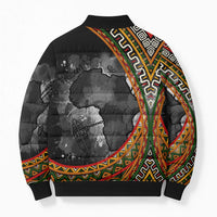 Amilcar Cabral Bomber Puffer Jacket African Map with Chains Freedom Theme Revolutionary Liberation Tribute - Wonder Print Shop