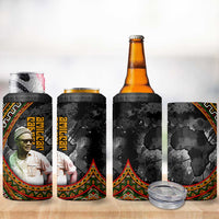 Amilcar Cabral 4 in 1 Can Cooler Tumbler African Map with Chains Freedom Theme Revolutionary Liberation Tribute - Wonder Print Shop
