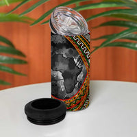 Amilcar Cabral 4 in 1 Can Cooler Tumbler African Map with Chains Freedom Theme Revolutionary Liberation Tribute - Wonder Print Shop