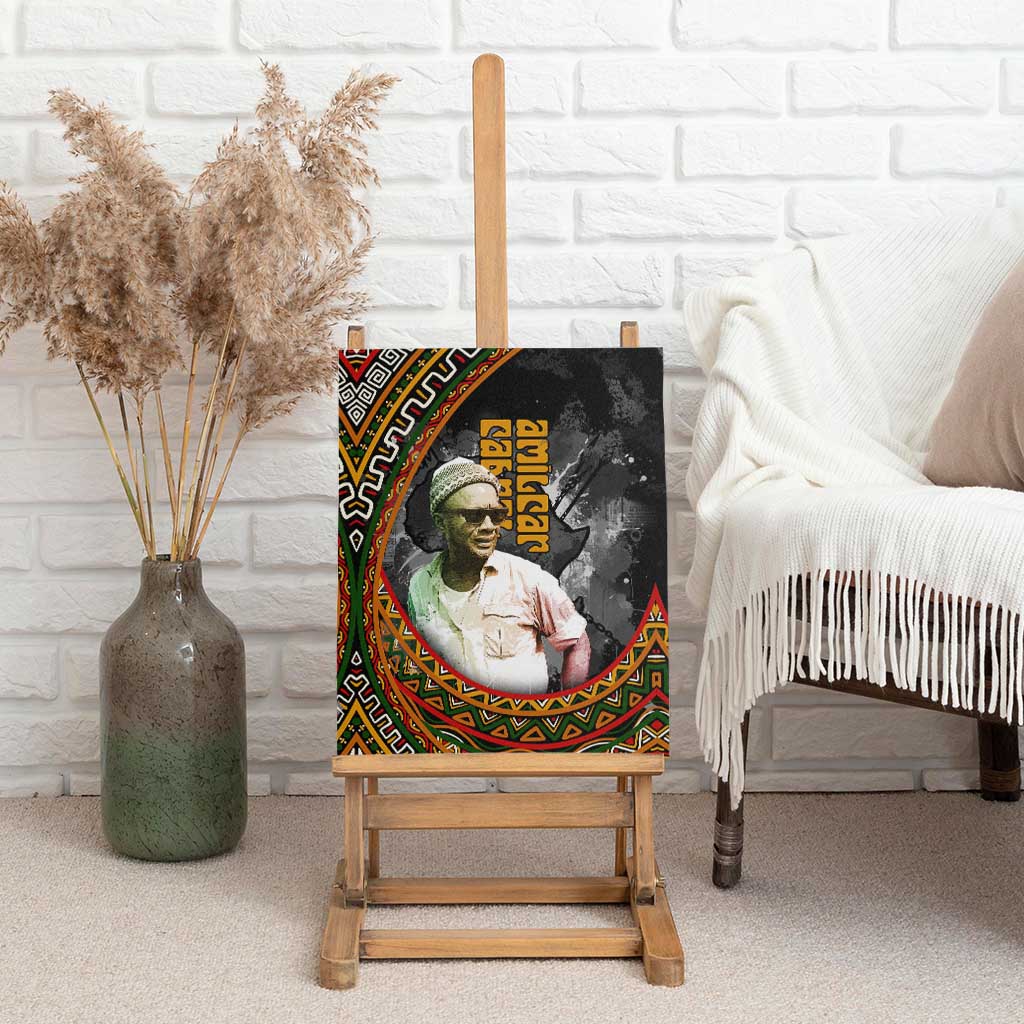 Amilcar Cabral Canvas Wall Art African Map with Chains Freedom Theme Revolutionary Liberation Tribute - Wonder Print Shop