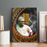 Amilcar Cabral Canvas Wall Art African Map with Chains Freedom Theme Revolutionary Liberation Tribute - Wonder Print Shop
