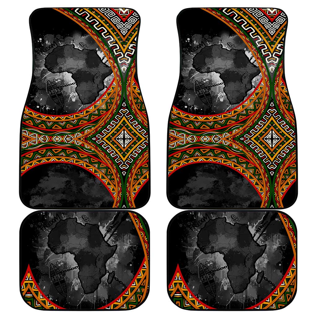 Amilcar Cabral Car Mats African Map with Chains Freedom Theme Revolutionary Liberation Tribute - Wonder Print Shop