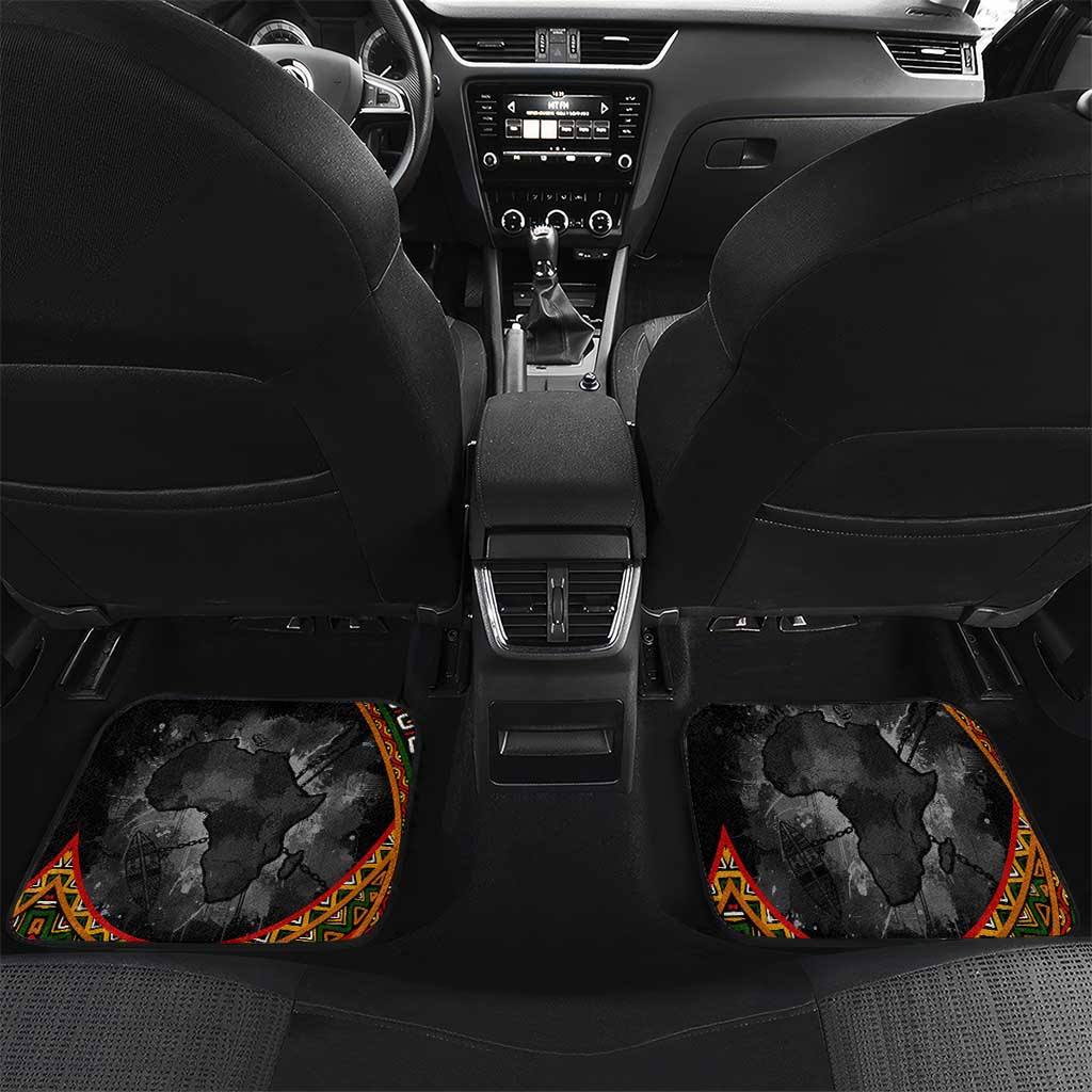 Amilcar Cabral Car Mats African Map with Chains Freedom Theme Revolutionary Liberation Tribute - Wonder Print Shop